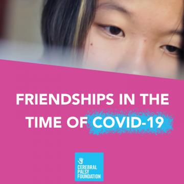 "Friendships in the Time of COVID-19" written in text below an image of writer Sarah Kim